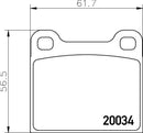 Audi BMW Lamborghini Maserati Porsche Vaux VW Brake Pad Set - Mintex MDB1002