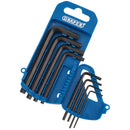 Draper AF Hexagon Key Set&Holder 8PC - 33685