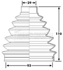Borg & Beck Cv Joint Boot Kit  - BCB6227 fits PSA C4, 308