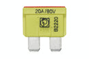 HELLA 8JS 711 683-262 Fuse - Standard Flat Fuse - 25A - White - Quantity: 10
