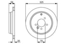 Bosch Brake Disc Pair Part No - 0986479375