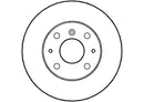 Disctech Brake Disc (Single) - Fits Daihatsu, Lexus - ABD3442 - Front Axle