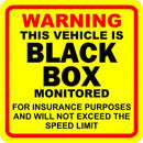 Castle Promotions Outdoor Vinyl Sticker - Black Box On Board - V596