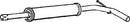 Klarius VW330B - Box With Centre Pipe  - Fits Volkswagen Polo 1.0i