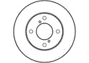 Disctech Brake Disc (Single) - Fits Alfa romeo, Suzuki - ABD2899 - Front Axle