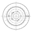 Key Parts Brake Disc - KBD5196