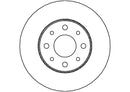 Disctech Brake Disc (Single) - Fits Alfa romeo, Fiat - ABD3475 - Front Axle