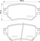 Mintex Brake Pad Set fits -Mazda MDB3934 (also fits other vehicles)