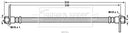 Borg & Beck Brake Hose  - BBH7826 fits Mitsubishi Outlander 07/10-