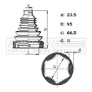 First Line Drive Shaft Bellow - FCB6444