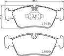 Mintex Brake Pad Set fits -BMW MDB2684 (also fits other vehicles)
