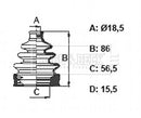 Borg & Beck Cv Joint Boot Kit  - BCB6372 fits Toyota IQ 1.0