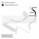 First Line Heat Exchanger Hose  - FTH1022 fits Fiat Doblo 1.3MJTD 05-