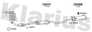 Klarius CN475T - Box With Centre Pipe  - Fits Citroen Xantia 2.0HDi