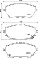 Mintex Brake Pad Set fits -Toyota MDB4014 (also fits other vehicles)