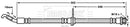 Borg & Beck Brake Hose  - BBH7865 fits GM Agila,Suz Splash,Swift