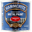 Hammerite Direct To Rust Metal Paint - Smooth Red- 250ml - 5084869