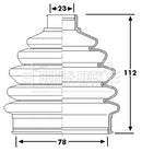 Borg & Beck CV Boot Kit  - BCB6251