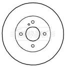 Borg & Beck Brake Disc Pair  - BBD4649 fits Mazda MX-5 II 00-05