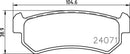Mintex Brake Pad Set fits -Chevrolet Daewoo MDB2611 (also fits other vehicles)