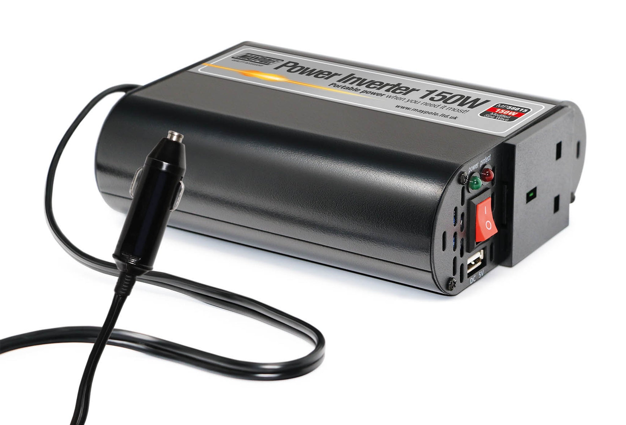 Maypole 150W 12V/230V Power Inverter with USB - MP56015 | Arnold Clark ...
