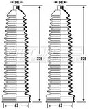 First Line Steering Gaiter Kit  - FSG3337 fits Mercedes C Class 203, CLK 209