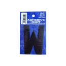 Castle Promotions W - 3in. Adhesive Digit - Black - Pack Of 12 - DPX12W