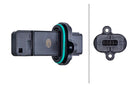 HELLA 8ET 358 166-591 Mass Air Flow Sensor - 4-pin connector - Bolted - without housing