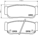 Mintex Brake Pad Set fits -Ssangyong MDB2338 (also fits other vehicles)
