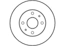 Disctech Brake Disc (Single) - Fits Bmw, Daihatsu - ABD3441 - Front Axle