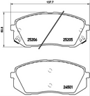 Brembo Brake Pad Set - P30056