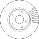 Disctech Brake Disc (Single) - Fits Honda - ABD3308 - Front Axle