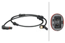 HELLA 6PU 012 679-331 Sensor, wheel speed - 2-pin connector - Rear Axle