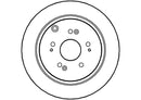 Disctech Brake Disc (Single) - Fits Honda, Hyundai - ABD2051 - Rear Axle