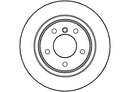 Disctech Brake Disc (Single) - Fits Bmw, Ford - ABD2904 - Rear Axle