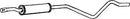 Klarius VW478H - Box With Centre Pipe  - Fits Volkswagen Golf 1.8