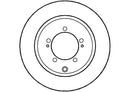 Disctech Brake Disc (Single) - Fits Mazda, Mitsubishi - ABD2807 - Rear Axle
