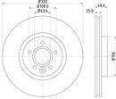 Mintex Brake Discs fits -Ford Volvo V338:5 MDC2739 (also fits other vehicles)