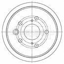 Borg & Beck Brake Disc (Pair)  - BBD5490