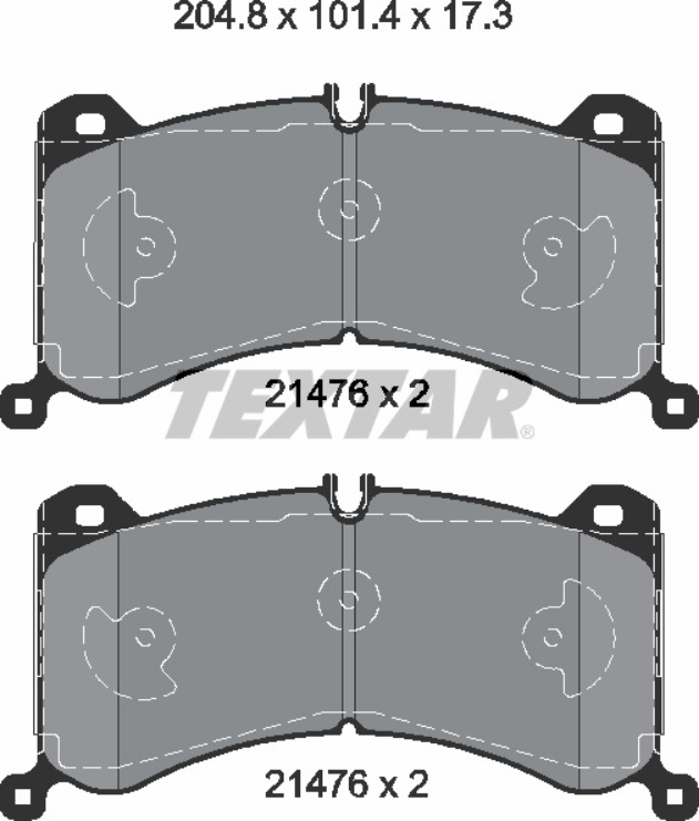 AUDI; AUDI (FAW), Brake Pad Set - Textar 2147601
