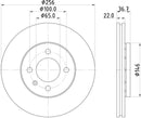 Mintex Brake Discs fits -Volkswagen V296:5 MDC2758 (also fits other vehicles)