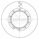 Borg & Beck Brake Disc - BBD32632