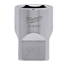 Milwaukee 1/2 Drive Socket Metric Standard-21MM - 4932480019