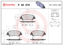 Brembo Brake Pad Set - P30076