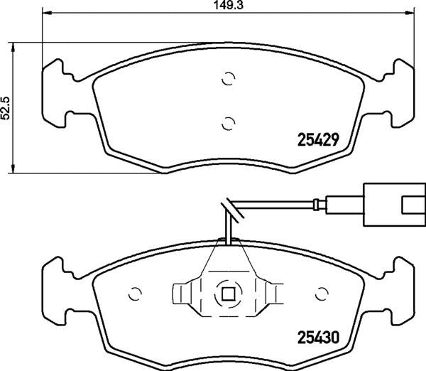 Padtech Brake Pad Set - PAD3208