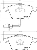 Mintex Brake Pad Set fits -Audi Seat MDB2648 (also fits other vehicles)