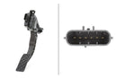 HELLA 6PV 009 978-721 Sensor, accelerator pedal position - for left-hand drive vehicles - 6-pin connec