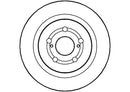 Disctech Brake Disc (Single) - Fits Audi, Toyota - ABD2213 - Rear Axle