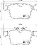 Mintex Brake Pad Set fits -Jaguar MDB4101 (also fits other vehicles)