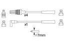 Bosch Ignition Lead Part No - 0986356889